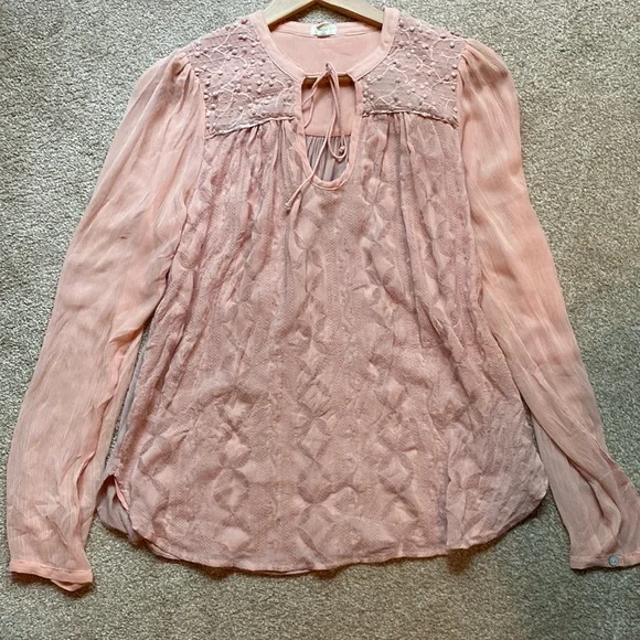 Anthropologie TINY brand pale pink blouse - Picture 2 of 6